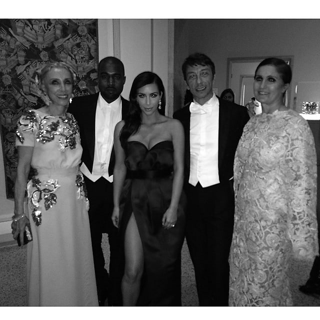 Franca Sozzani, Kanye West, Kim Kardashian, Pier Paolo Piccioli, Maria Grazia Chiuri 