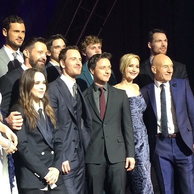 Ellen Page, Hugh Jackman, Michael Fassbender, James McAvoy, Jennifer Lawrence, Patrick Stewart