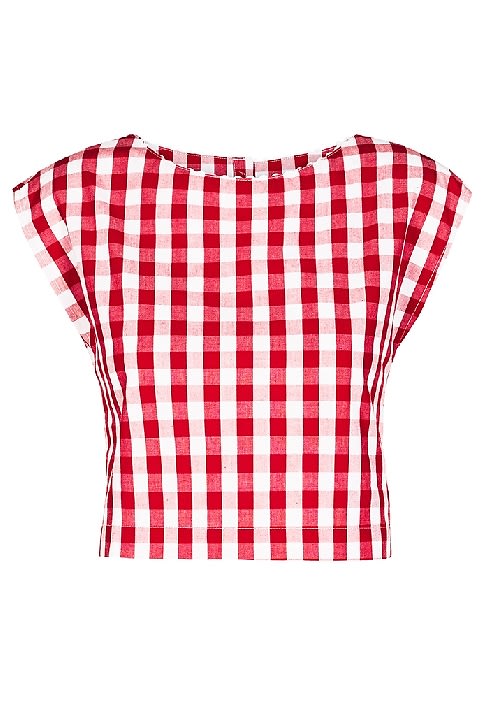 Louche Margarita Gingham Top by Joy The Store