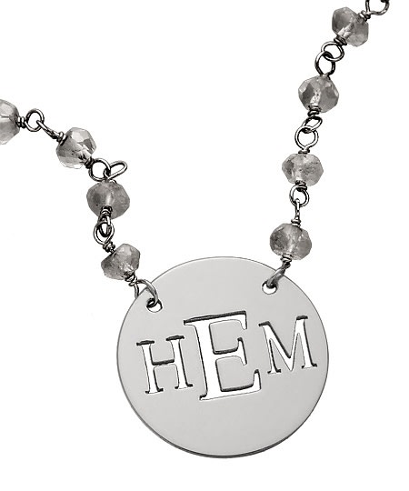 Monogram Pendant Necklace