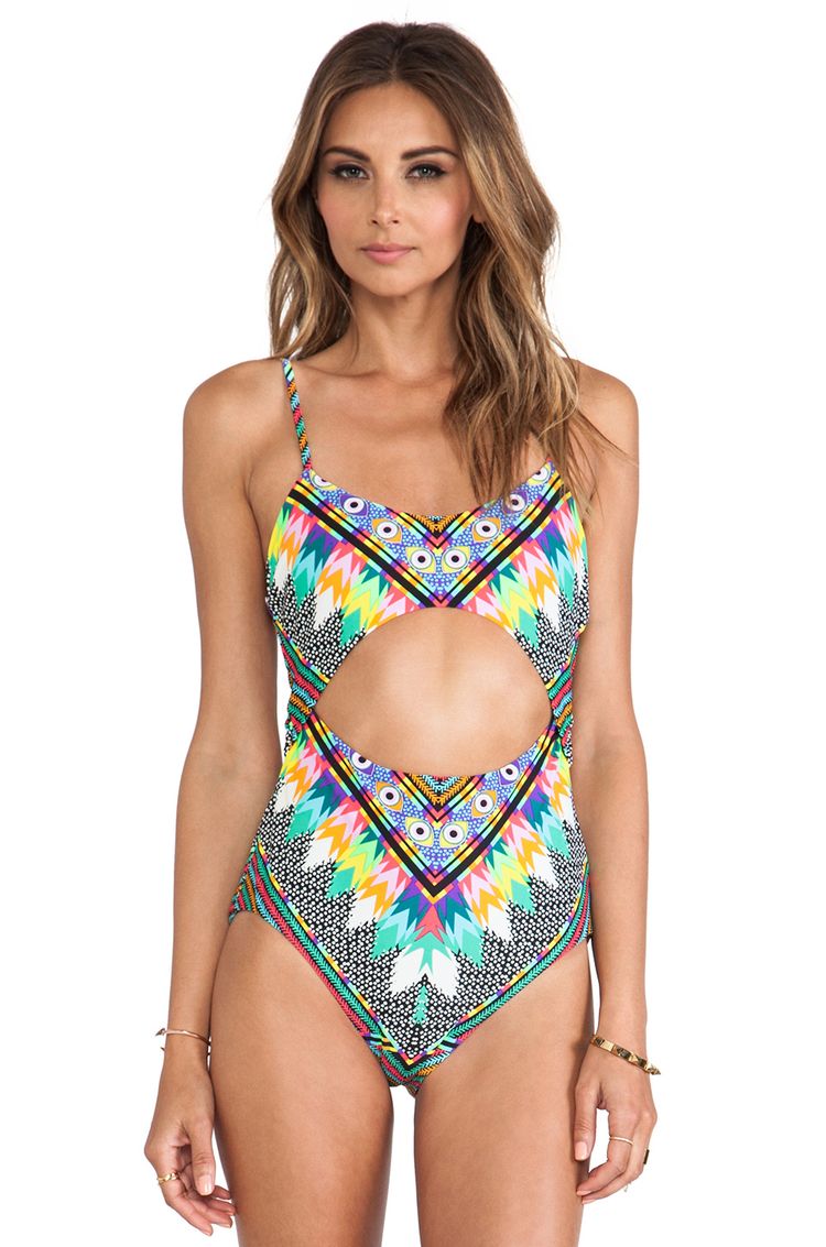 Mara Hoffman Cutout Maillot Suit 
