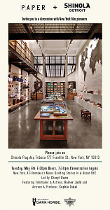 PAPER + SHINOLA Host "New York, A Filmmaker's Muse: Building Stories In & About NYC" 