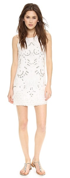 Alice + Olivia Jame Embellished Triangle Dress