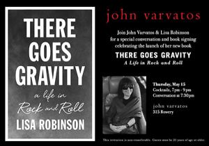John Varvatos and Lisa Robinson Book Signing 