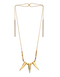 Spiked Gold Necklace