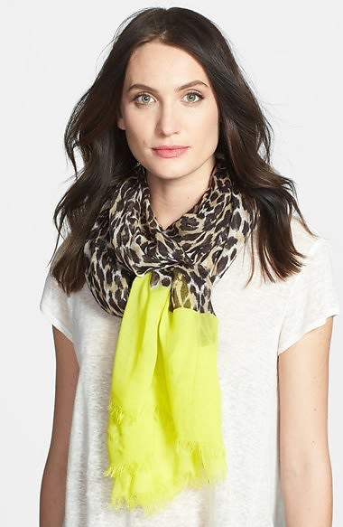 Kate Spade New York Cuban Leopard Scarf