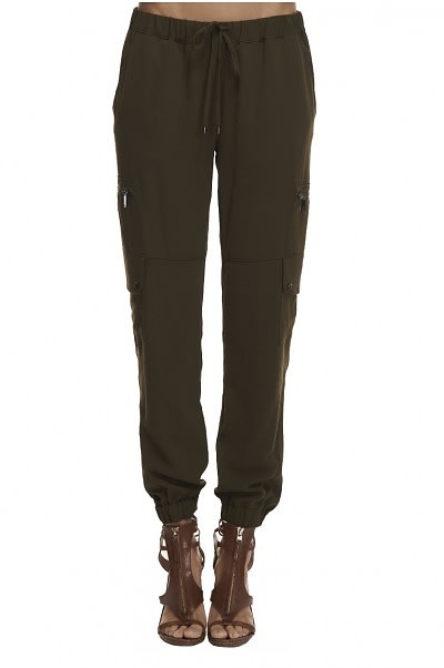 HAUTEHIPPIE, Drawstring Cargo Pant With Double Stacked Pockets