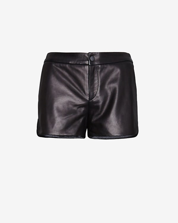 rag & bone EXCLUSIVE Jess Trimmed Hem Leather Shorts