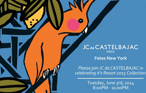 JC De CASTELBAJAC Resort 2015 Collection Launch