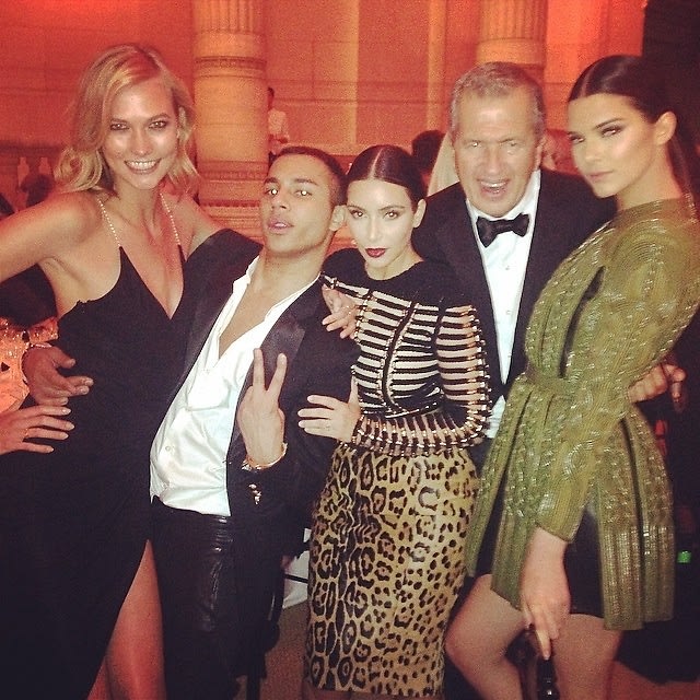 Karlie Kloss, Olivier Rousteing, Kim Kardashian, Mario Testino, Kendall Jenner