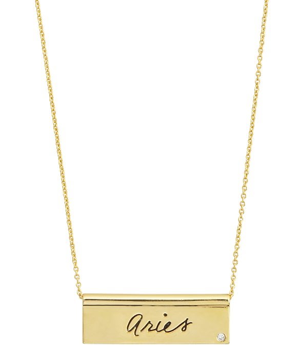 rebecca minkoff gold zodiac necklace