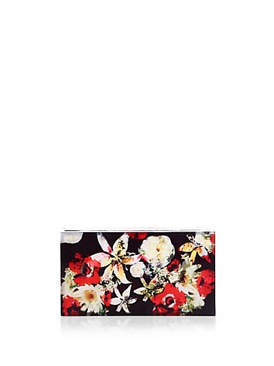 Alice and Olivia Printed Lucite Clutch