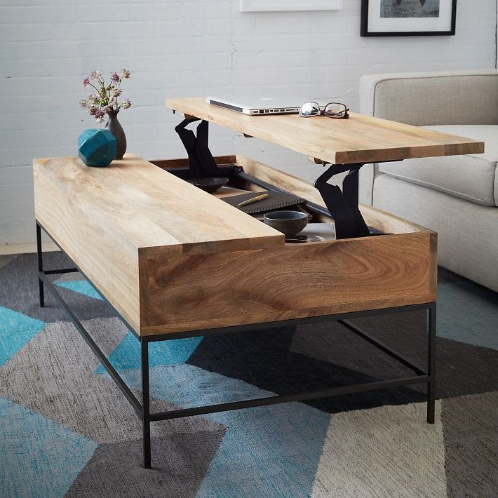 West Elm Rustic Storage Coffee Table