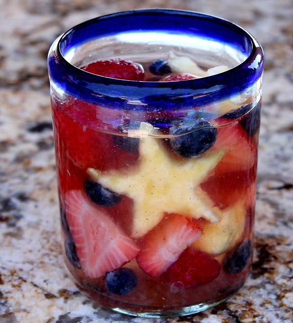 red, white and blue sangria 