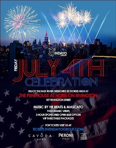 4th of July at the Rivington Hotel Penthouse