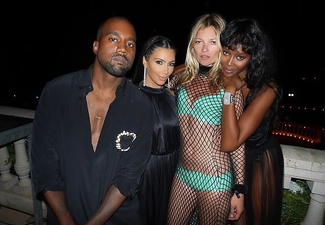 Kanye West, Kim Kardashian, Kate Moss, Naomi Campbell