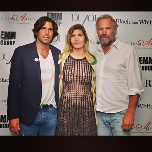 Nacho Figueras, Delfina Figueras, Kevin Costner