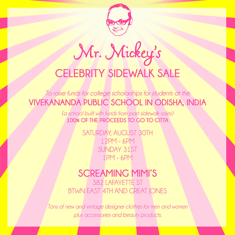 Mr. Mickey’s Celebrity Sidewalk Sale