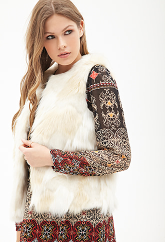 White Fur Vest