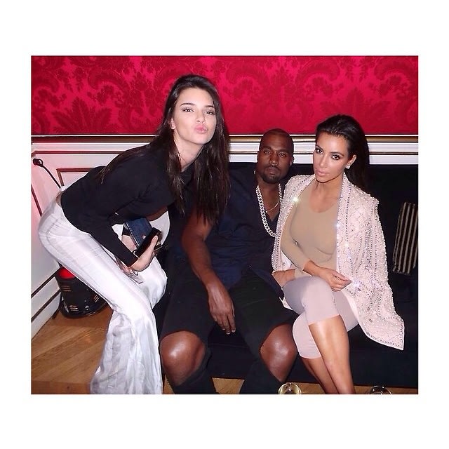 Kendall Jenner, Kanye West, Kim Kardashian