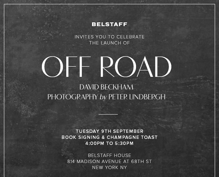 Belstaff's OFF ROAD Launch Event With David Beckham