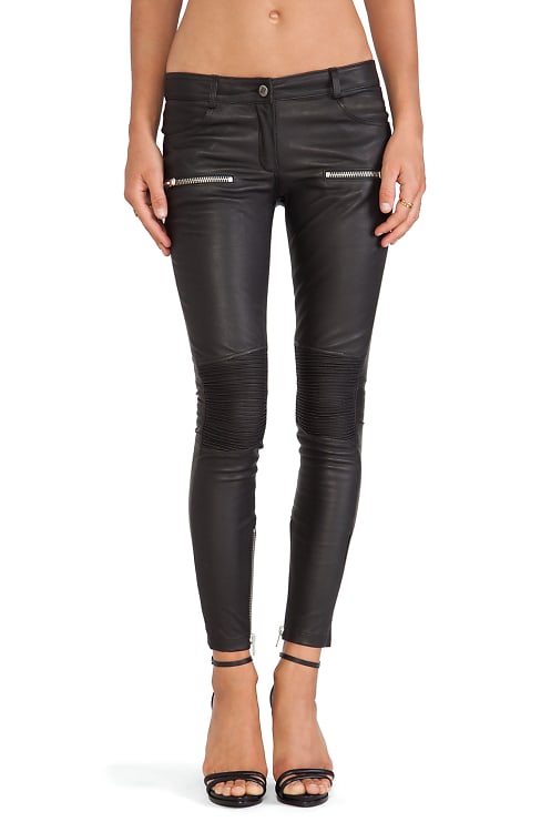 Annie Bing Moto Leather Pant