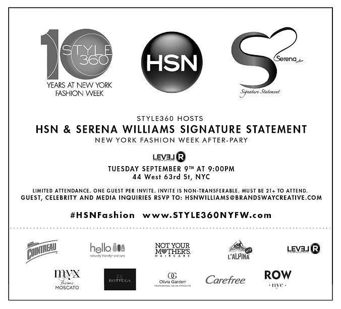 HSN & Serena Williams Signature Statement New York Fashion Week After-Party