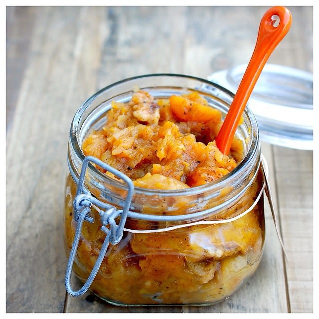 Apple, Apricot and Walnut Compote