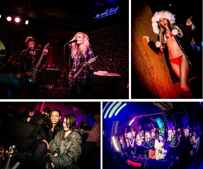 Sky Ferreira, Rosario Dawson & More Attend The Moose Knuckles U.S. Launch With A Performance By The Kills