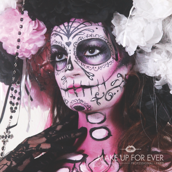 Day of the Dead Make Up For Ever Look