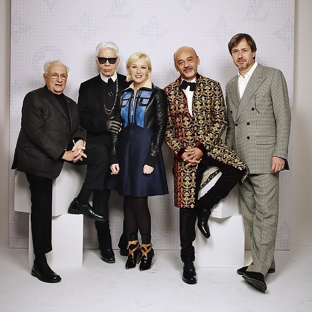 Louis Vuitton - Karl Lagerfeld, Anna Wintour and Peter Marino