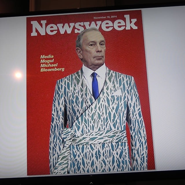 Michael Bloomberg's Parody DVF Cover