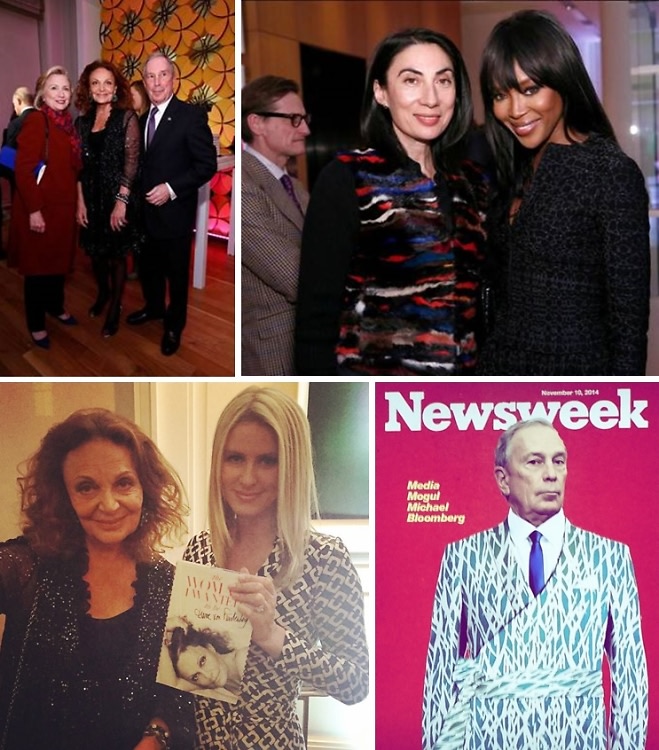 Bloomberg In A Wrap Dress & More At Diane von Furstenberg's "The Woman I Wanted To Be" Book Launch