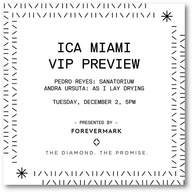 Forevermark VIP Preview at the Institute of Contemporary Art Miami Opening