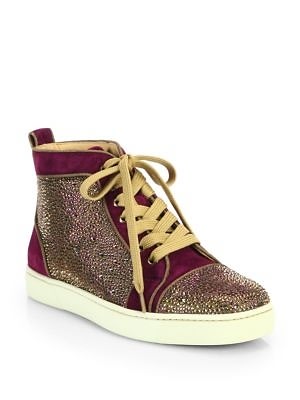 Louis Velour High-Top Sneakers