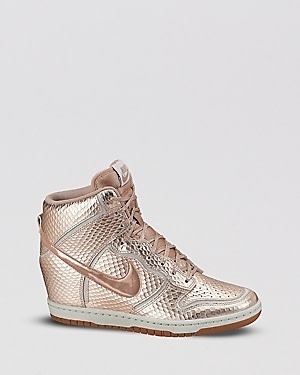 Nike High Top Lace Up Wedge Sneakers