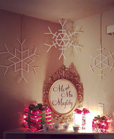 Popsicle Stick Snowflakes