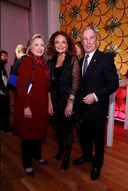 Hillary R. Clinton, Diane Von Furstenberg, Michael Bloomberg