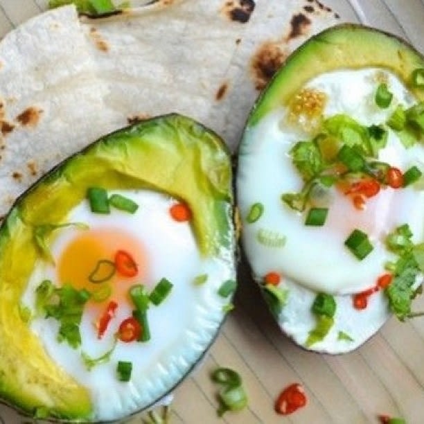 Baked Avocado With Egg