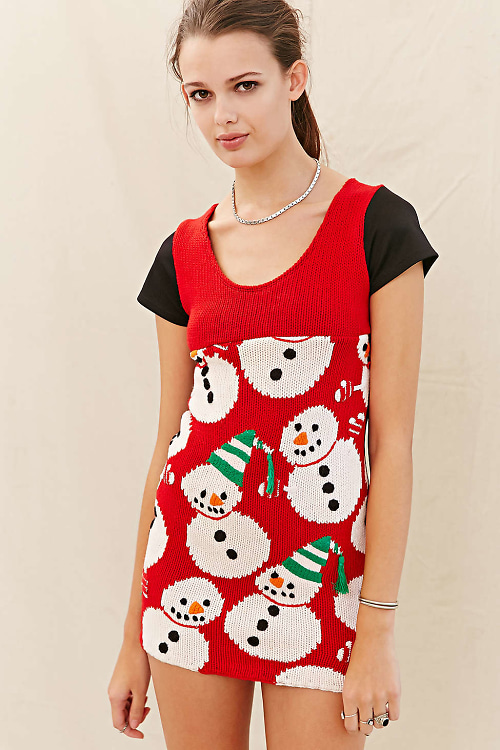 Urban Renewal Recycled Holiday Sweater Dress
