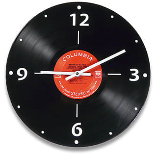 Vinyl LP Record Clock