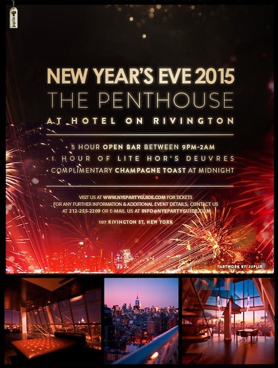 Indayo Group Presents New Year’s Eve at the Hotel on Rivington Penthouse