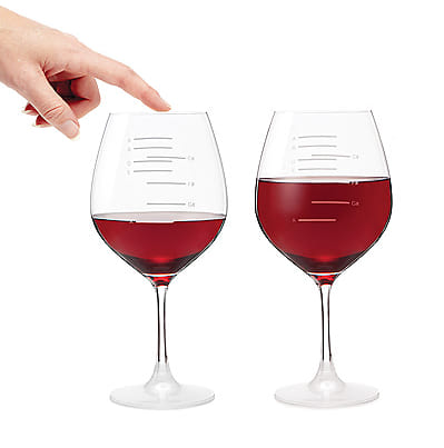 Major Scale Musical Wine Glasses - Set of 2