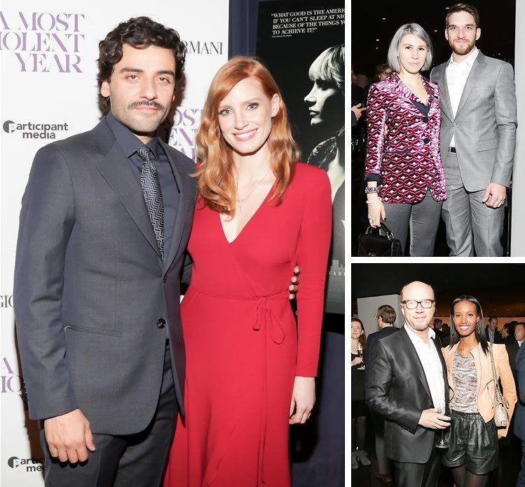 Jessica Chastain & Oscar Isaac Attend The Premiere Of "A Most Violent Year" Presented By Giorgio Armani