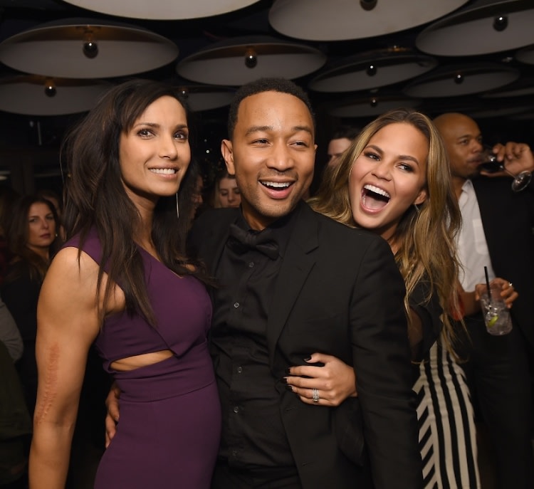 Padma Lakshmi, John Legend, Chrissy Teigen