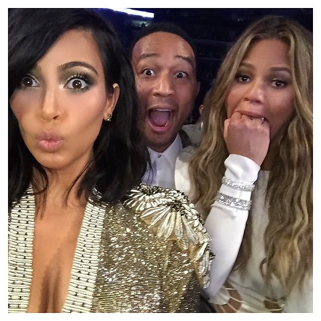 Kim Kardashian, John Legend, Chrissy Teigen