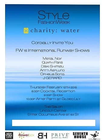 Charity:Water Fashion Show After-Party