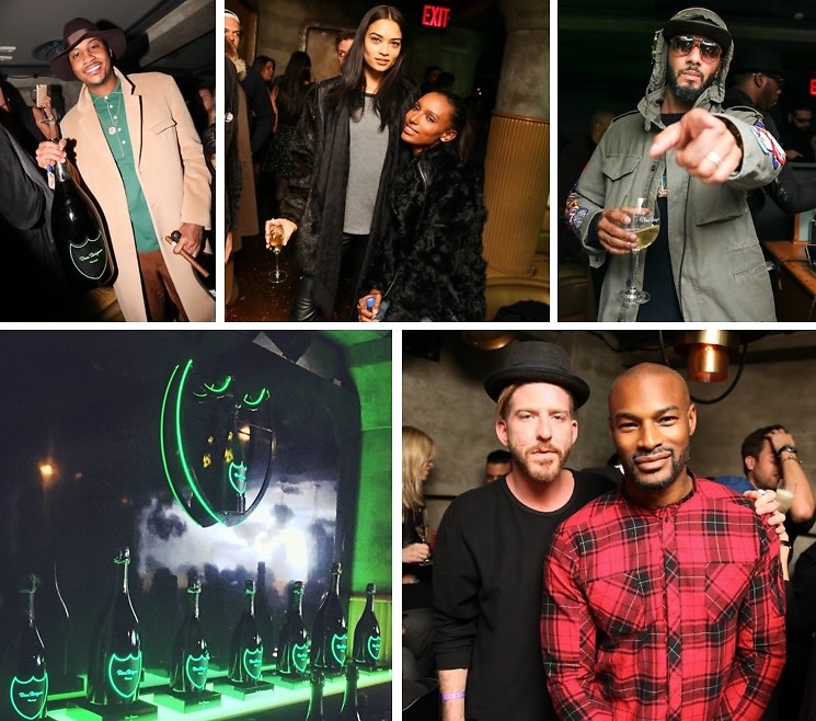 Carmelo Anthony, Jenna Lyons & Glow In The Dark Dom At The Lights Out NBA All-Star After Party