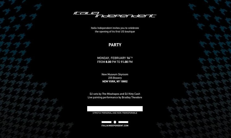 Italia-Independent Boutique Opening Afterparty