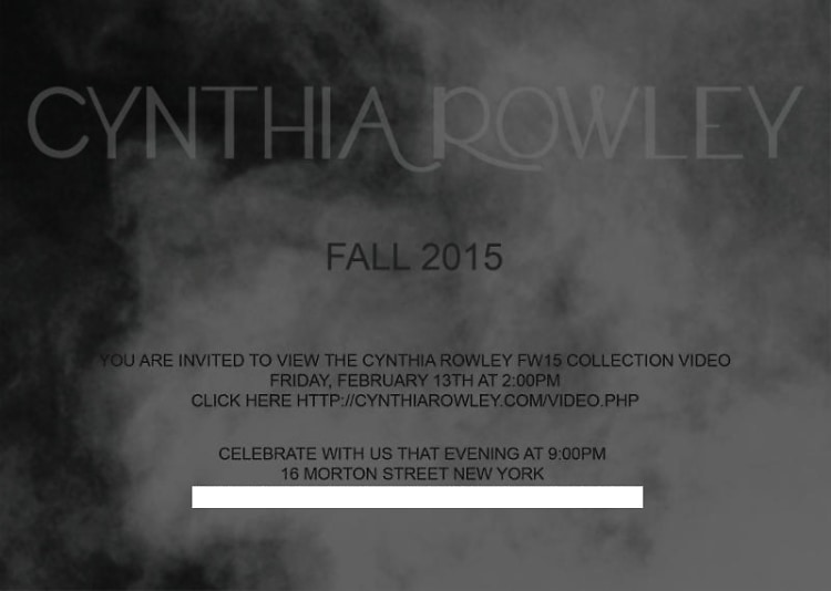 Cynthia Rowley Fall 2015 After-Party